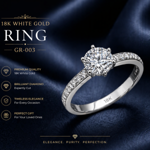 18K White Gold Ring